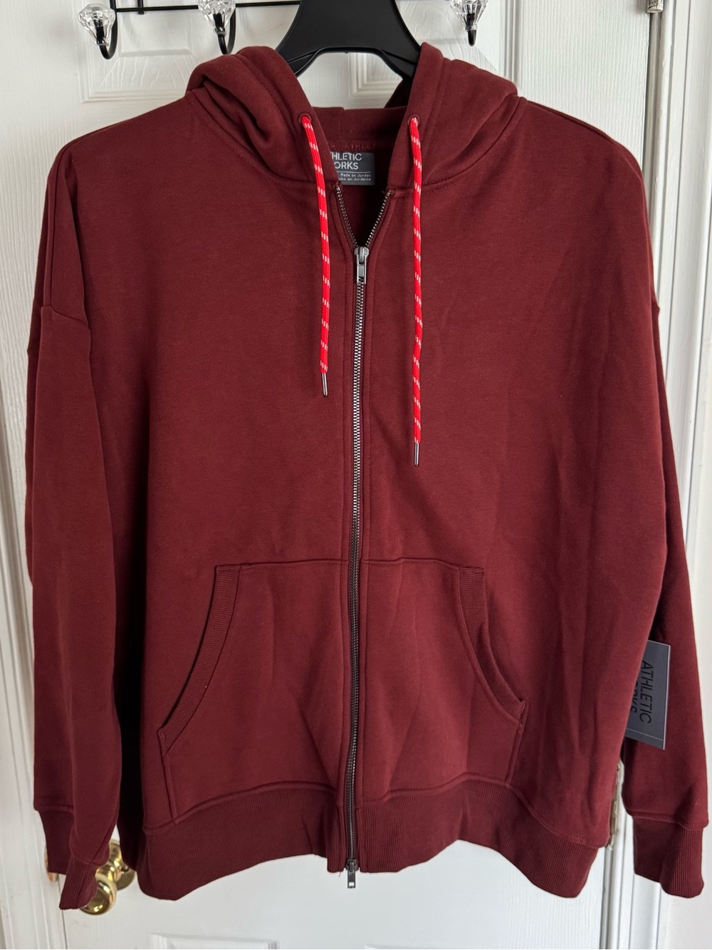 Women’s Plus Size Full Zip Fleece Hoodie 2X XXL Oversized Rich Cognac Brown - Picture 3 of 15